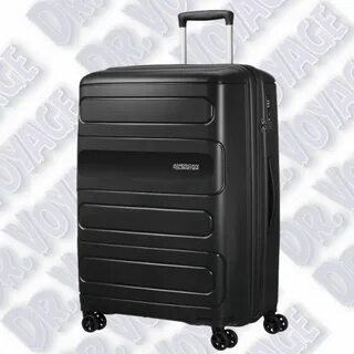 Большой черный чемодан American Tourister Sunside Spinner Bl