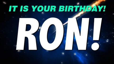 HAPPY BIRTHDAY RON! This is your gift. - YouTube
