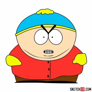 How to draw angry Eric Cartman from South Park - Step by ste