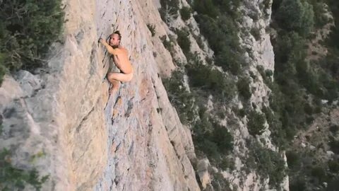 Large boobs videos climbing rock