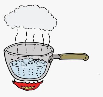 Boil Water Clip Arts - Evaporation In A Pot, HD Png Download