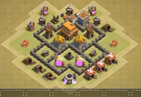 30+ Best Town Hall 4 Base Links (War,Farming) 2022 (New!) To
