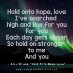 Hold Onto Hope Love - Long Distance Relationships
