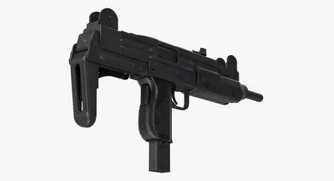 Submachine gun UZI SMG Rigged 3D model 3D Molier Internation