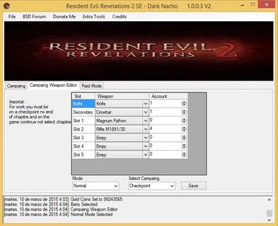 RELEASE Resident Evil Revelations 2 Save Editor