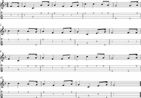 Oh, My Darling Clementine Free Ukulele Tablature Ukulele tab