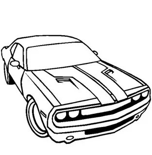 Dodge Car Challenger Coloring Pages : Coloring Sky Cars colo