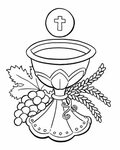 First Communion Coloring Pages Mclarenweightliftingenquiry