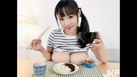 Japanese girl who eats