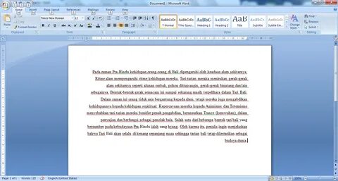 Microsoft word essay