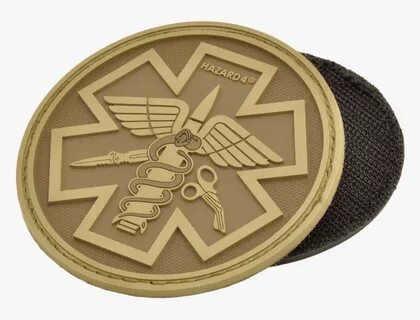 Hazard 4 Round Paramedic Rubber Patch - Combat Medic Velcro 