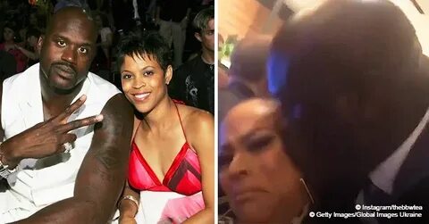 Shaquille O'Neal Playfully Kisses Ex-Wife Shaunie after He W