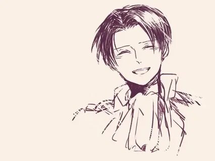 Rivaille heichou's smile!!! :)..... "manly tear" I love this