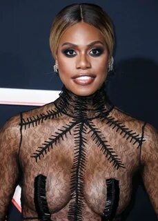 LAVERNE COX at Charlie’s Angels Premiere in Los Angeles 11/1
