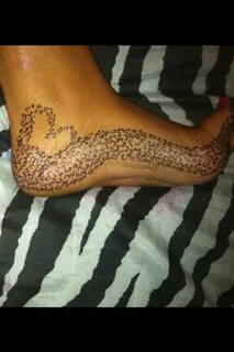 Cheetah Print Foot Tattoo idea 💭 Cheetah print tattoos, Chee