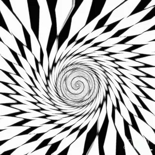 Trippy Art Black and White Spiral Digital Art by Douglas Bro