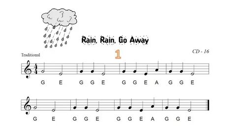 Rain Rain Go Away - Recorder - YouTube