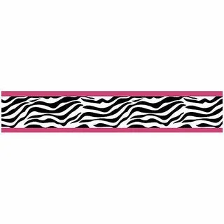 Zebra Pink Wallpaper Border by Sweet Jojo Designs - ClipArt 