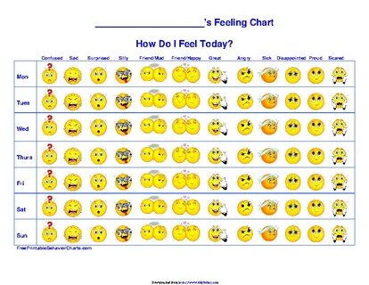 Feelings Chart 1 - PDFSimpli