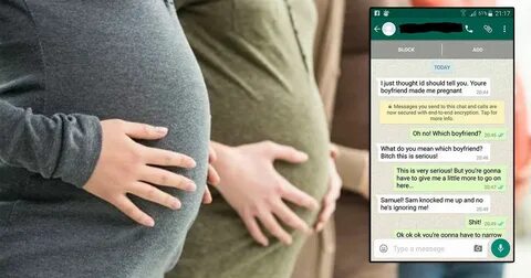 This series of texts between a pregnant woman and the girlfr