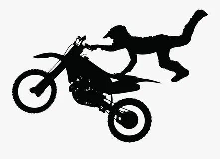 Motorcycle Bike Clipart For Free - Dirt Bike Silhouette , Fr
