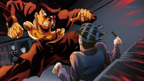 Angry Josuke at Rohan JoJo's Bizarre Adventure Know Your Mem