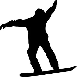 7 Snowboarder Silhouette (PNG Transparent) OnlyGFX.com