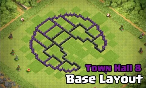 Best Town Hall 8 Base Design Layout: Circle of Doom Clash fo