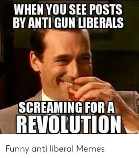 WHEN YOU SEE POSTS BY ANTI GUN LIBERALS SCREAMING FORA REVOL