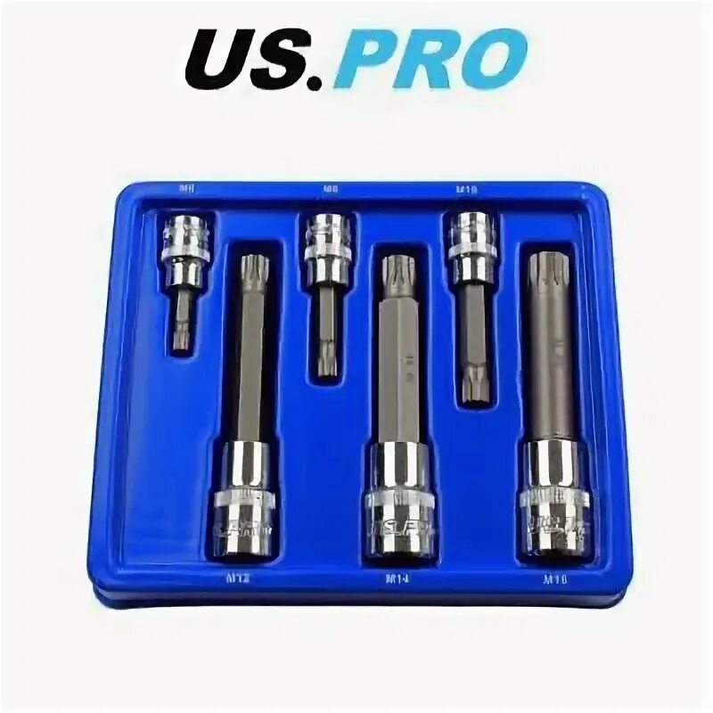 US Pro 6PC 3/8 и 1/2" Dr тройной квадратный сплайн bit Socke