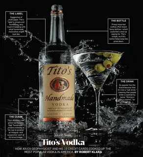The branding of Tito’s.