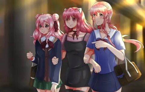 Пин на доске Сrossover art Elfen Lied ElfenLied エ ル フ ェ ン リ-