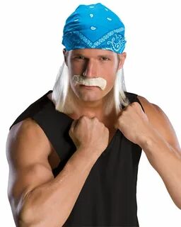 Hulk Hogan Bandana Wig and Moustache Hulk hogan costume, Sta