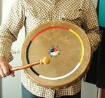 ONE Native american made Drumstick drum beater handdrum nati