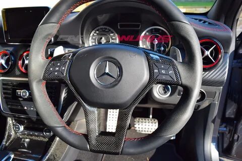 Mercedes Benz Carbon Fibre Steering Wheel Trim