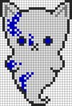 Creepy Cute Ghost Kitty Perler Bead Pattern / Bead Sprite Pi