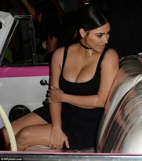 Kim Kardashian puts on an eye-popping display in little blac