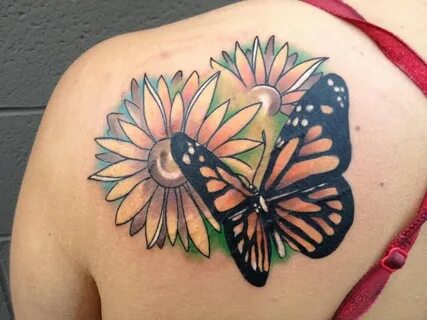 Butterfly And Sunflower Tattoo Designs * Arm Tattoo Sites
