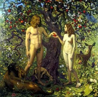 Pavel Popov - Adam and Eve. Fall of man