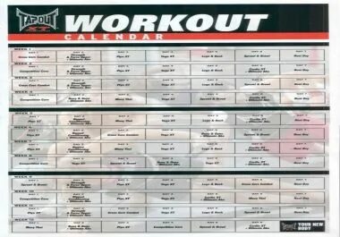 give you a TapOut XT upper body workout Workout calendar, Ta