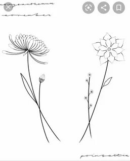 Birth Flower Minimalist Carnation Tattoo Simple - Jaka-Attac