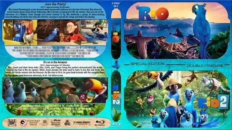 Rio / Rio 2 Double Feature- Movie Blu-Ray Custom Covers - Ri