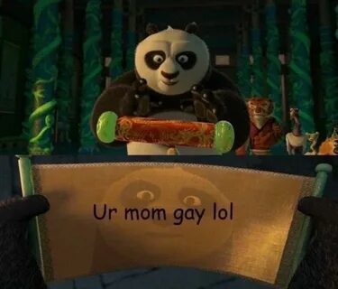 Kung Fu Panda You're Mom Gay Know Your Meme