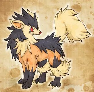 C: Mightyena+Arcanine Fusion Pokemon fan art, Cute pokemon, 