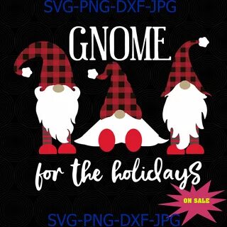 Free Gnome Svg Christmas - Free SVG Silhouette Design
