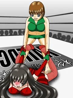 Anime Feet: Wildcat Wrestling Vol 3: Red vs Green: Ayano vs 