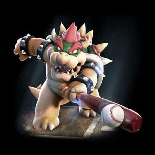 Bowser playing baseball Super Mario Know Your Meme
