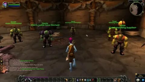 Orgrimmar Leatherworking Trainer location - WoW Classic - Yo