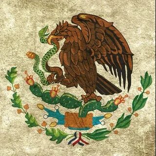 Escudo de la bandera Puntos de bordado mexicano, Escudo mexi
