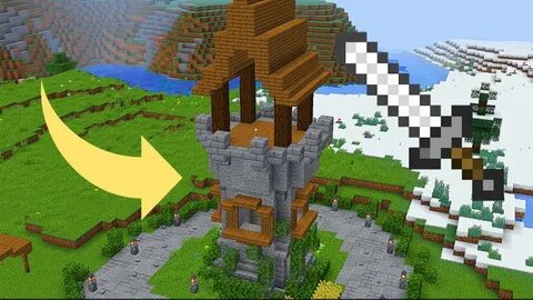 How to Make Minecraft Tower Tutorial Easy For Survival 1.15 